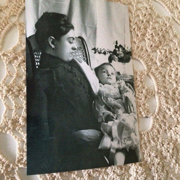 Post Mortem Death Photo Reprint Victorian Era Mother & Child - Picture 6 of 8